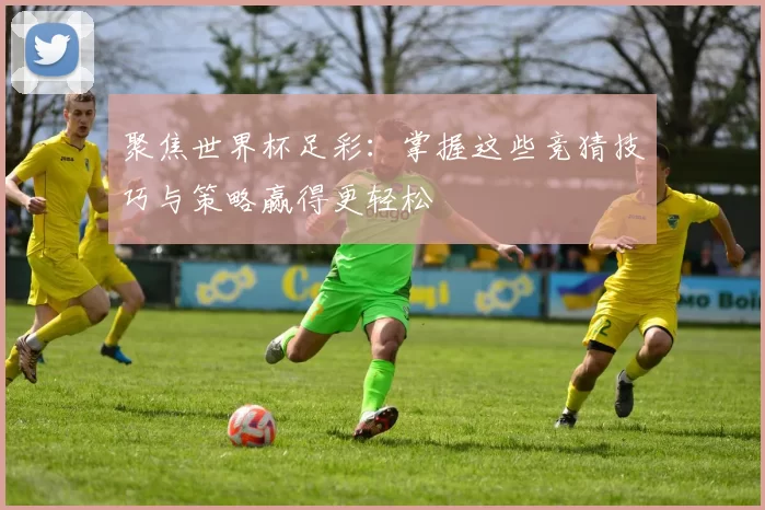 聚焦世界杯足彩：掌握这些竞猜技巧与策略赢得更轻松