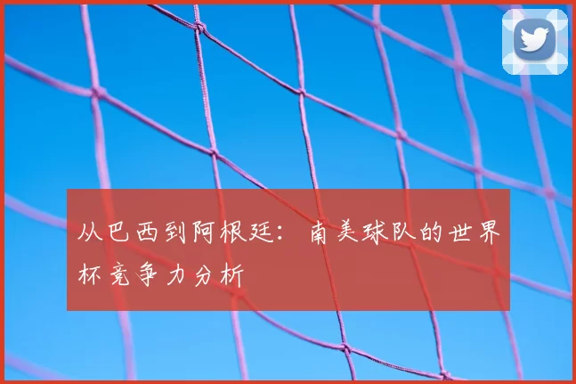 从巴西到阿根廷：南美球队的世界杯竞争力分析